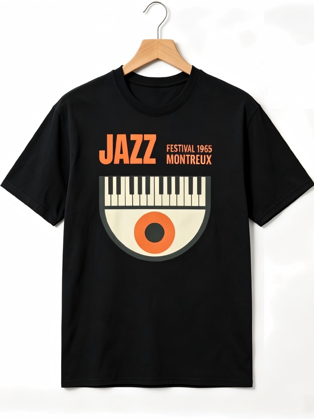 1965 Jazz Festival Retro Music Concert Style Graphics Womens Mens T-shirt Unisex